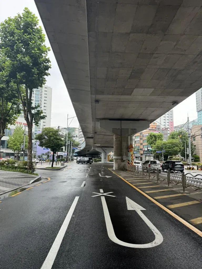 Vue de Busan depuis l'hôtel