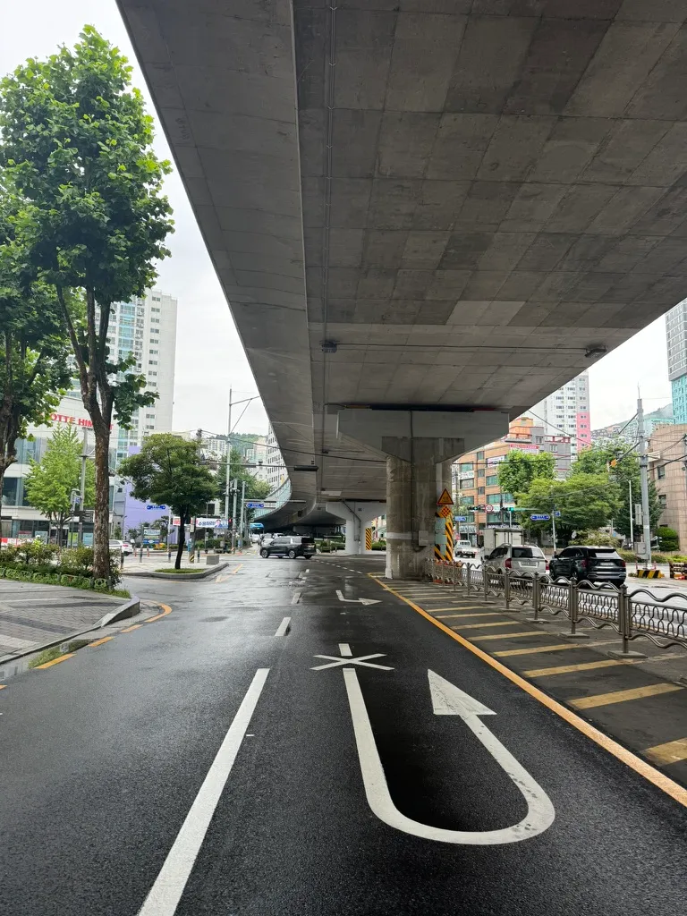 Vue de Busan depuis l'hôtel
