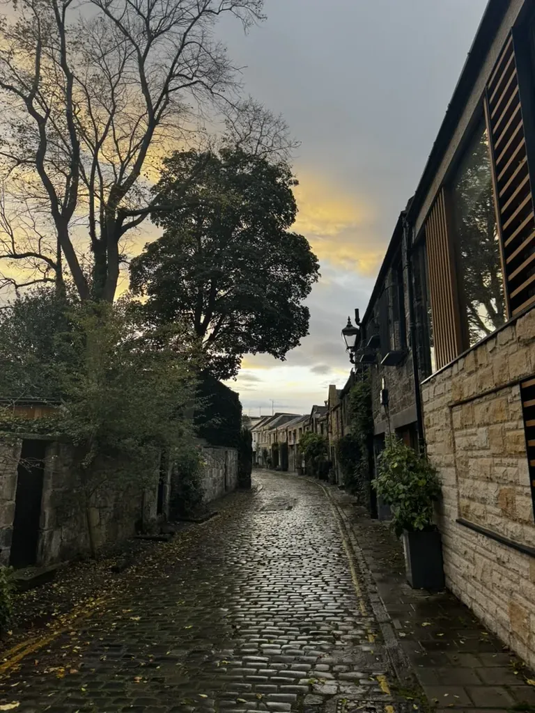 Circus Lane au coucher du soleil