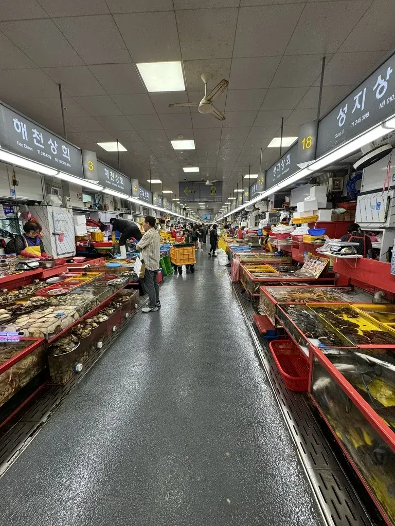 Marché aux poissons de Jagalchi à Busan