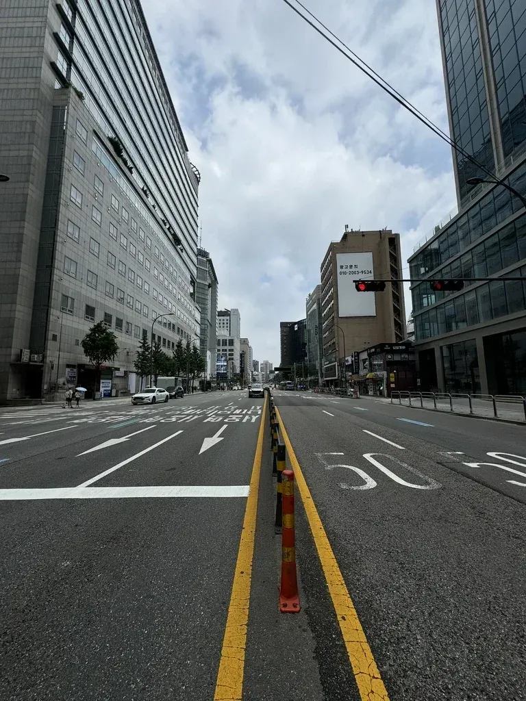 Rue animée à Séoul